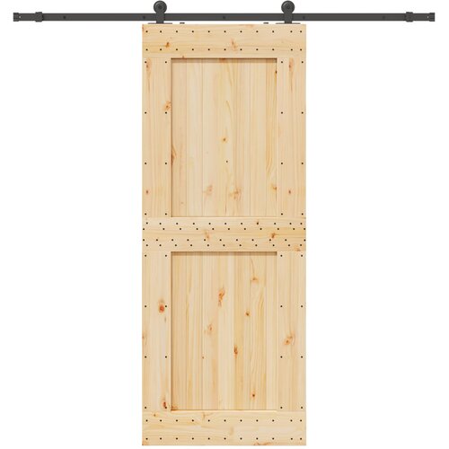  Klizna vrata NARVIK Prirodna i crna 90 x 210 cm (213,5 cm) Slike