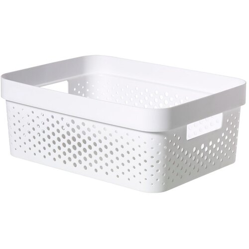 Curver bela košara za shranjevanje Infinity Dots, 11 l Cene