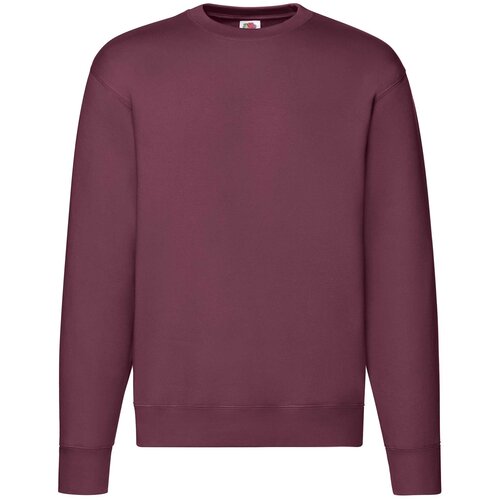 Fruit Of The Loom Burgundy Men's Sweatshirt Set-in Sweat Cene