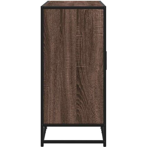 VidaXL Komoda smeđi hrast 94x35x76 cm izrađeno drvo Slike