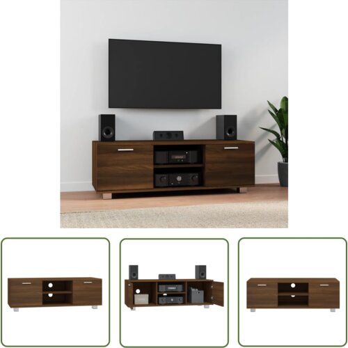 The Living Store TV omarica rjavi hrast 120x40,5x35 cm inženirski les - TV Omarica, (21738274) Cene