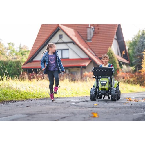 Falk Traktor na pedale Claas sa prikolicom, žlicom i buldožerom 3 godine Slike