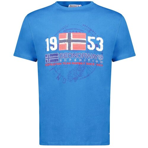 Geographical Norway Mu&scaron;ka majica Japigal db 254, Plava Cene