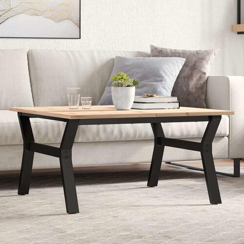  Stolić za kavu Y-oblika 80x80x45 cm borovina i čelik Cene