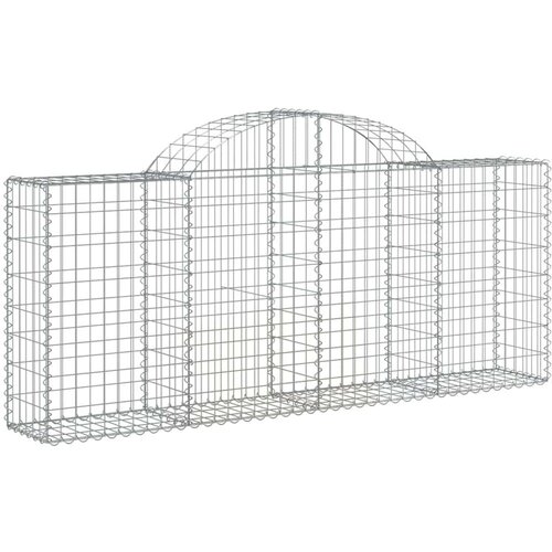  Lučne gabionske ko&amp;scaron;are 18 kom 200x30x80/100cm pocinčano željezo Slike