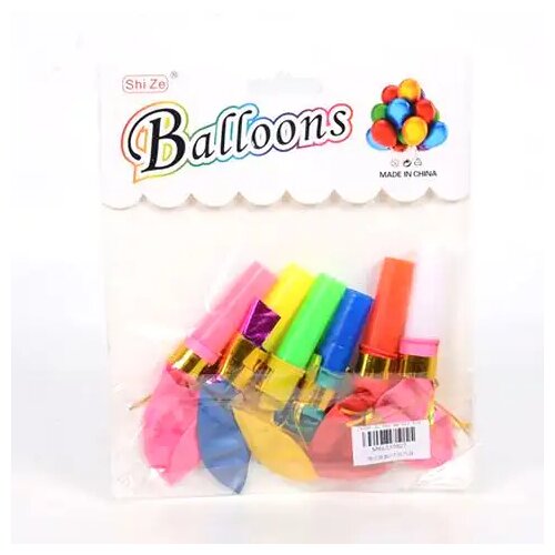 Magic Toys 6-delni komplet pisanih napihljivih balonov s pihalnikom Cene