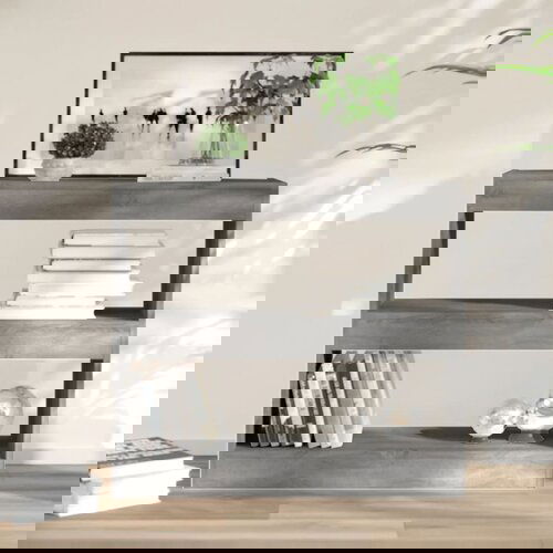 vidaXL Ormarić za knjige / pregrada boja sivog hrasta 80 x 30 x 72 cm Cijene