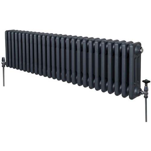Monster tradicionalni radiator s 3 stebri - 300 x 1192 mm - antracitno siva, (21569845) Cene