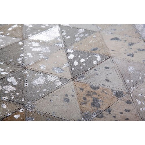 Kayoom RAVNO TKANA PREPROGA Rocket 410 Grau / Silber 80/150 cm siva, srebrne barve Slike