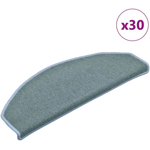  Prostirke za stepenice 30 kom 65x24x4 cm morsko plave poluokrugle velike Slike