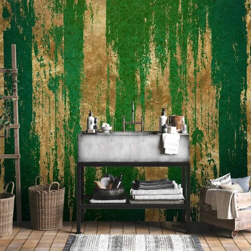  Foto tapeta - Golden-Green Expression 350x256 Vodootporna Slike