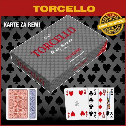Dal Negro &amp;quot;TORCELLO&amp;quot; karte za remi 100% plastika Slike
