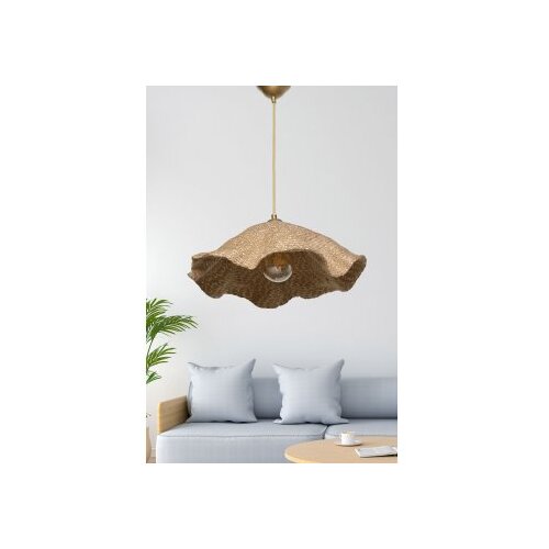 Opviq Vislica ECRU srebrno/ smeđa, metal/ pamuk, promjer 44 cm, visina 54 cm, E27 60 W, SP136 Cijene