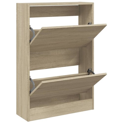 VidaXL Ormarić za cipele hrast sonoma 60x21x87,5 cm konstruirano drvo Slike