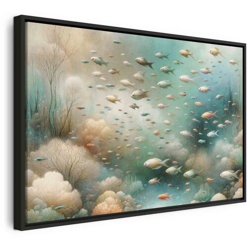  Slika - Oceanic beauty 120x80 U crnom drvenom okviru Cene