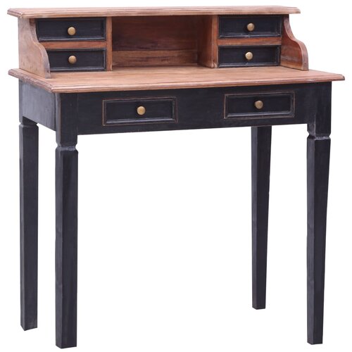 vidaXL Pisalna miza s predali 90x50x101 cm trden predelan les, (20640733) Cene