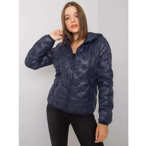 Fashion Hunters Dark blue women's hooded jacket from Rasheed