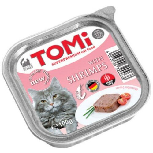 Tomi pašteta za mačke škampi 100g Slike