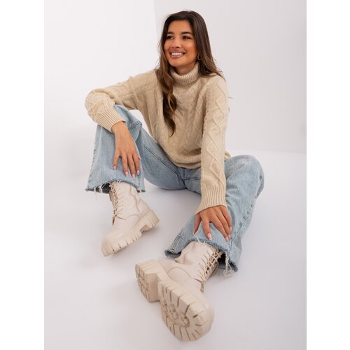 Wool Fashion Italia Sweater-AT-SW-2355-2.12P-beige Cene