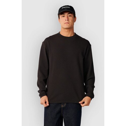 Rip Curl Premium Surf Waffle Majica z dolgimi rokavi washed black Slike