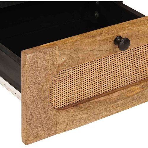  Noćni ormar 2 pcs Prirodna 40 x 33 x 46 cm Čvrsto drvo manga Slike