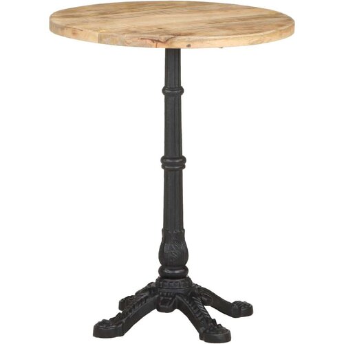 VidaXL Bistro stolić &amp;Oslash; 60 x 76 cm od grubog drva manga Slike