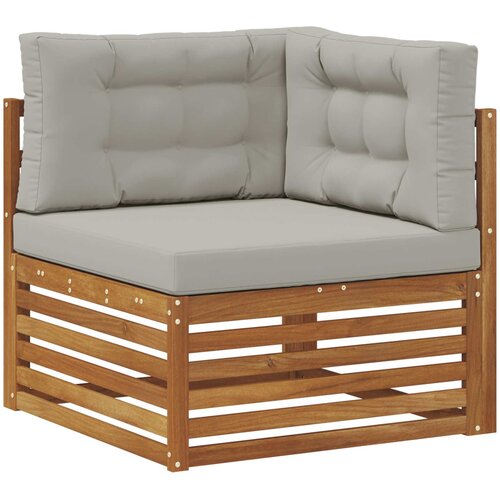  Set vanjskih sofa 9 kom. Prirodna i svijetlo siva 404 x 250 x 73 cm Slike