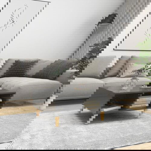 vidaXL Klubska mizica visok sijaj siva 60x60x30 cm iverna plošča Cene