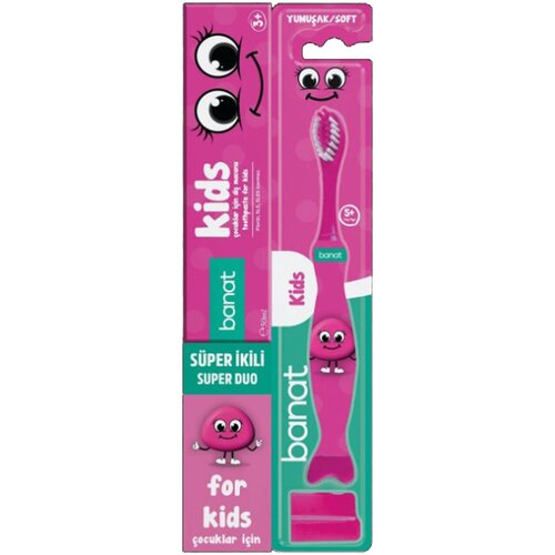 Banat KIDS SUPER DUO SET (ČETKICA+PASTA) Slike