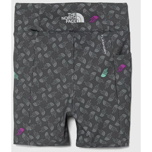 The North Face Otroške kratke hlače NEVER STOP BIKE SHORT siva barva