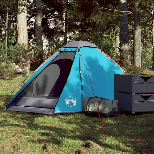  Kupolasti šator za kampiranje za 2 osobe plavi vodootporni