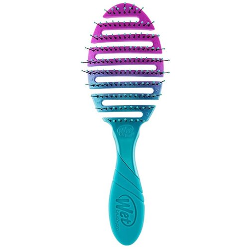 Wet Brush Flex Dry krtača za lase za lažje česanje las Ombre Teal 1 kos Slike