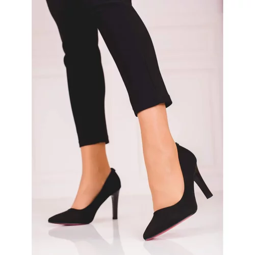 SHELOVET Women's high-heeled pumps black