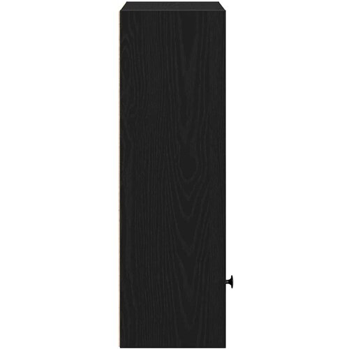  Regal za knjige crni hrasta 31x24x77 cm od konstruiranog drva Slike