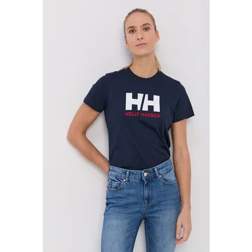 Helly Hansen Pamučna majica boja: tamno plava