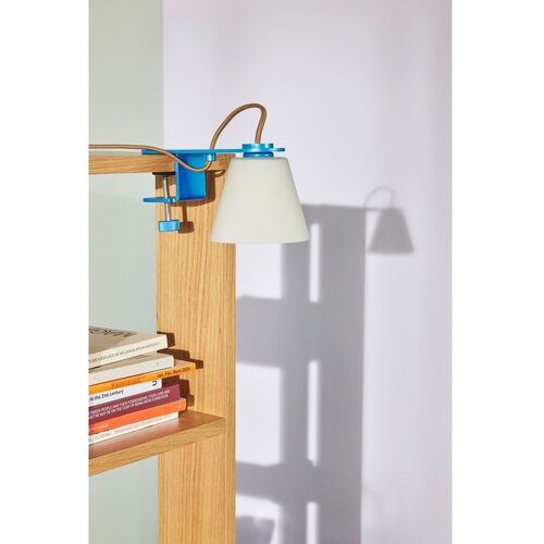 H&amp;uuml;bsch Plava stolna lampa sa staklenim sjenilom (visina 23 cm) Lure &amp;ndash; Slike