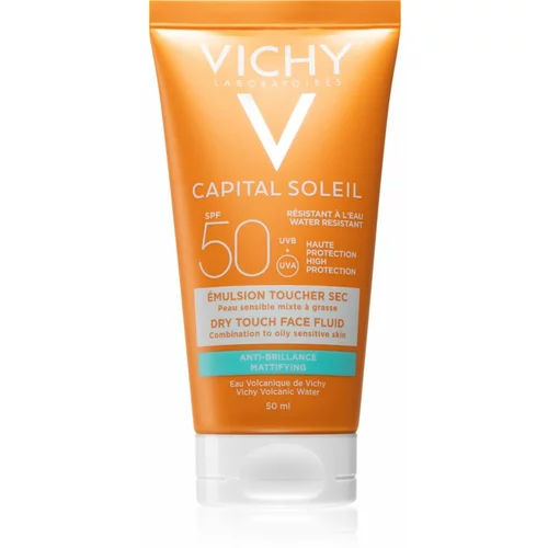 Vichy Capital Soleil Idéal Soleil zaštitni matirajući fluid za lice SPF 50 50 ml