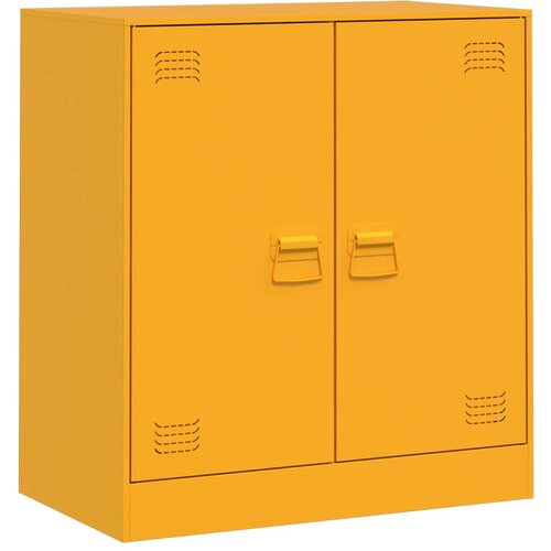 VidaXL Komoda gorčično rumena 67x39x73 cm jeklo, (21274290) Slike
