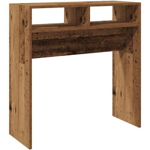 Maison Chic konzolna miza - miza ob steni Old Wood 78x30x80 cm Inženirski les, (21785759) Cene