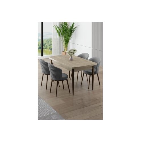 Hanah home trpezarijski set, 5 dijelova, siva Cijene