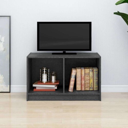 vidaXL TV omarica siva 70x33x42 cm trdna borovina Cene