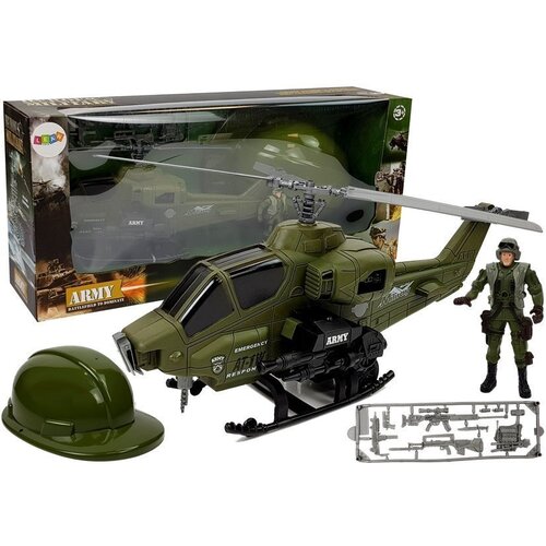 Vojni helikopter za igru sa kom i kacigom - zeleni Cijene