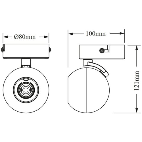 Osram Spot svetiljka SPOT SPHERAL 1xGU10/6W/230V crna Slike