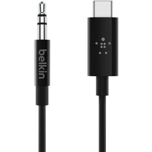 Belkin Visokokakovosten zvocni kabel USB-C do 3,5 mm prikljucka 90 cm, - crn, (20524325) Slike