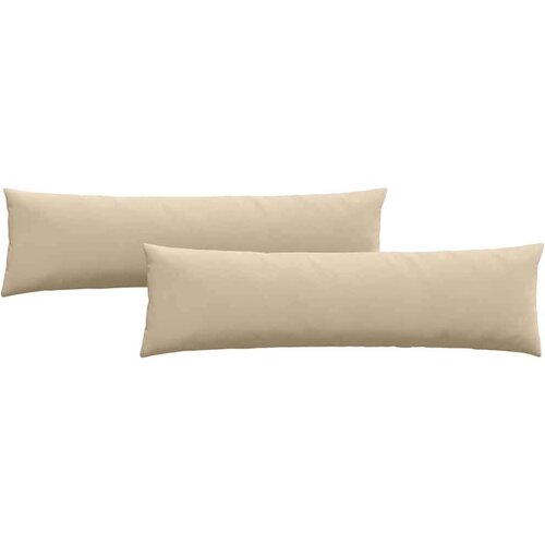 VidaXL jastučići za sofu 2 pcs krema 145 x 40 cm tkanina Slike