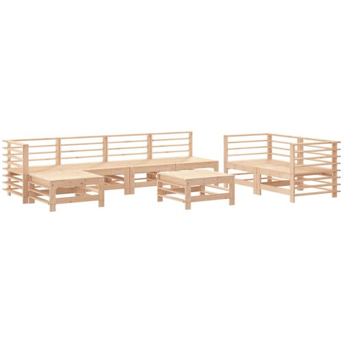 Maison Chic Seti vrtnega pohištva - Vrtna garnitura - Vrtni pohištvo set 8-delna trdna borovina, (21803520) Cene