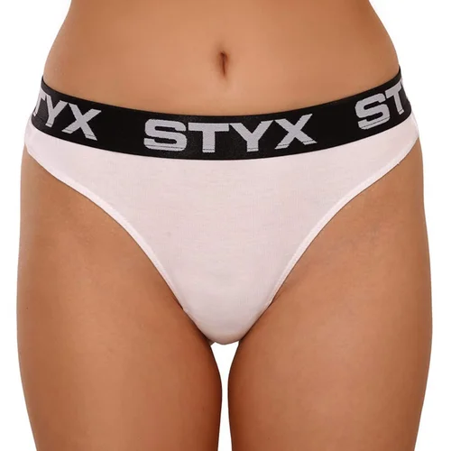 STYX Women's thong sports rubber white (IT1061)