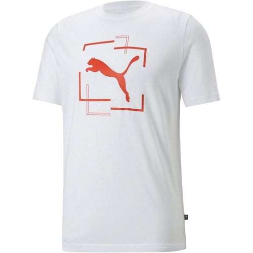 Puma Majice brez rokavov Cat Graphic Bela Slike