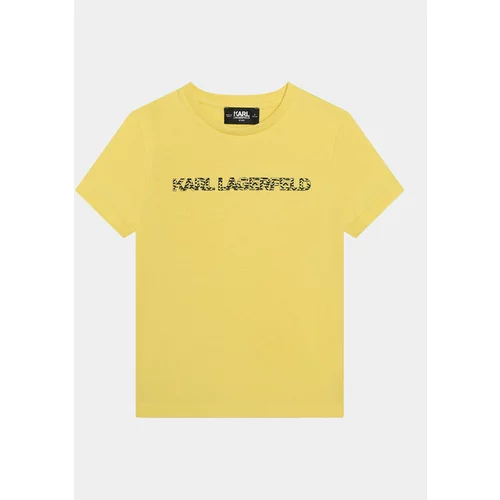 Karl Lagerfeld Kids Majica Z30055 S Rumena Regular Fit
