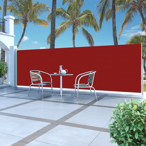 vidaXL Zložljiva stranska tenda 160 x 500 cm rdeča Cene